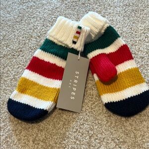 Colorful Striped Mittens